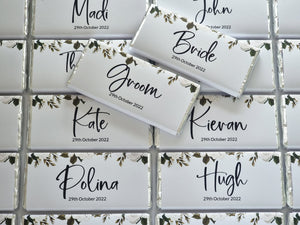 White Roses | Personalised Chocolate Bars
