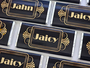 Art Deco | Personalised Chocolate Bars