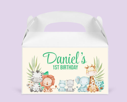 Baby Safari | Personalised Favour Boxes