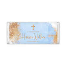 Load image into Gallery viewer, Blue with Gold | Personalised Choclate Bars