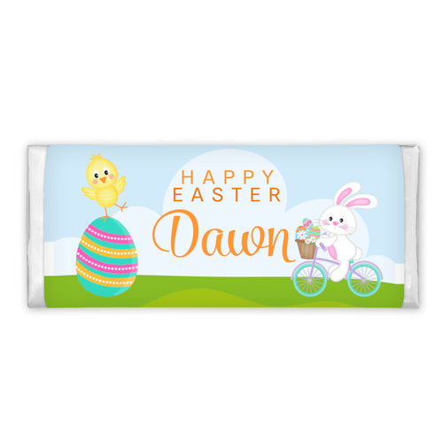 Bunny On Bike | Personalised Chocolate Bars