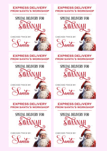 Express Delivery | Personalised Christmas Sticker