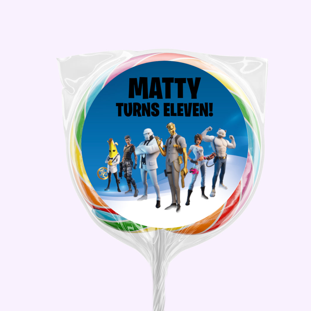 Fortnite | Personalised Lollipops