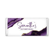 Load image into Gallery viewer, Purple Agate With Gold | Personalised Chocolate Bars