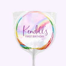 Load image into Gallery viewer, Rainbow &amp; Stars | Personalised Lollipops