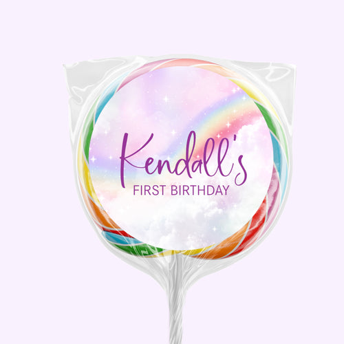 Rainbow & Stars | Personalised Lollipops
