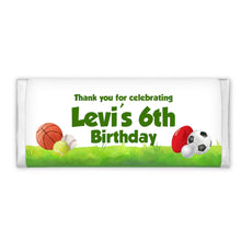 Load image into Gallery viewer, Sport Theme | Personalised Chocolate Bars