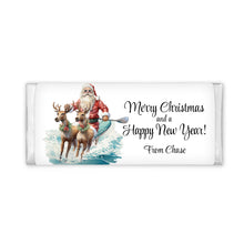 Load image into Gallery viewer, Surfing Santa | Personalised Chocolate Bars
