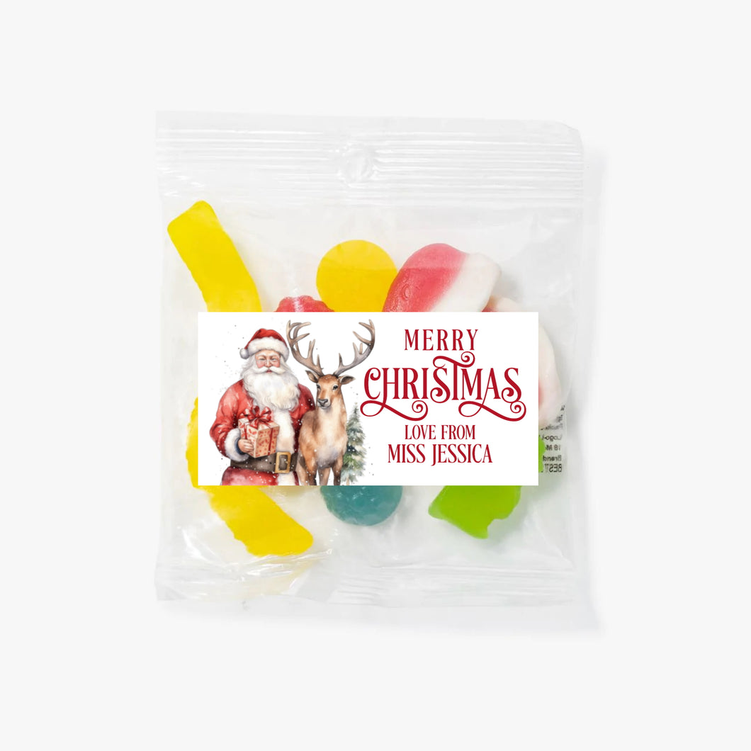 Santa & Reindeer | Christmas Lolly Bag
