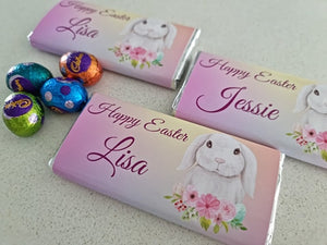 Easter Florals Personalised Chocolate Bars