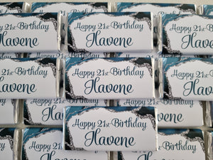 Turquoise Agate | Personalised Chocolate Bars