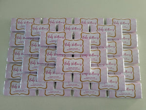Pink & Gold Glitter Border | Personalised Chocolate Bars