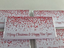 Load image into Gallery viewer, Red Glitter Confetti | Personalised Chocolate Bars