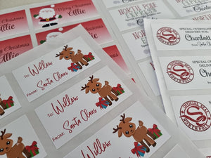Reindeer | Personalised Christmas Stickers