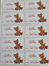Load image into Gallery viewer, Reindeer | Personalised Christmas Stickers