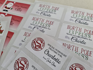 North Pole Express | Personalised Christmas Stickers