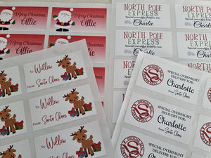 Santa Claus Stamp | Personalised Christmas Stickers