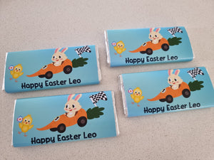 Easter Racers Personalised Chocolate Bars