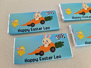 Easter Racers Personalised Chocolate Bars