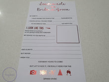 Load image into Gallery viewer, Leave a note for the Bride &amp; Groom - Kaysbees