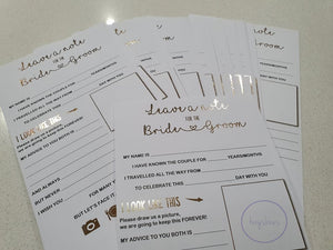 Leave a note for the Bride & Groom