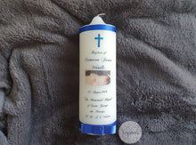 Load image into Gallery viewer, Foiled Baptism Candle - Cameron - Kaysbees