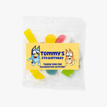 Load image into Gallery viewer, Blue Dog | Personalised Lolly Bag