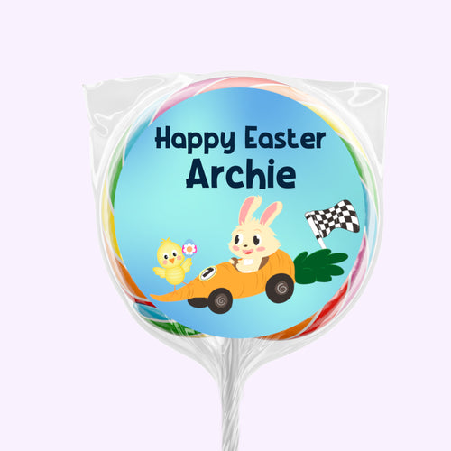 Bunny Racers | Personalised Easter Lollipops