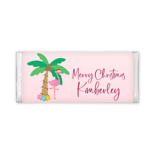 Flamingo Christmas | Personalised Chocolate Bars