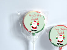 Load image into Gallery viewer, Santa Green Background | Personalised Lollipop