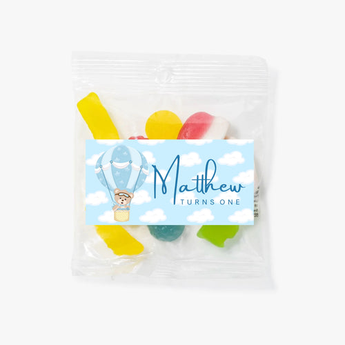Hot Air Balloon | Personalised Lolly Bag
