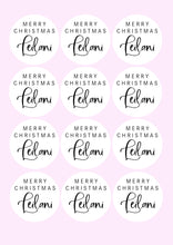 Load image into Gallery viewer, Merry Christmas Simple | Personalised Christmas Stickers
