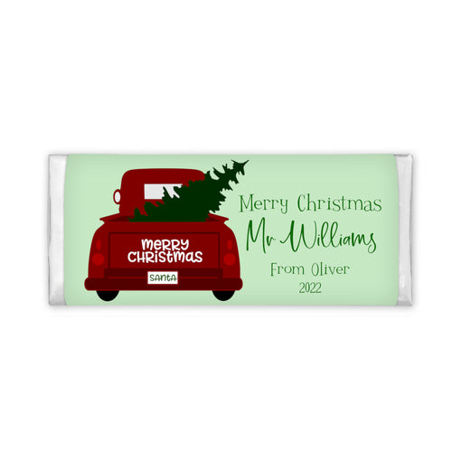 Christmas Truck | Personalised Chocolate Bars