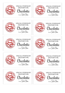 Santa Claus Stamp | Personalised Christmas Stickers