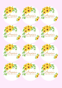 Sunflower | Personalised Stickers