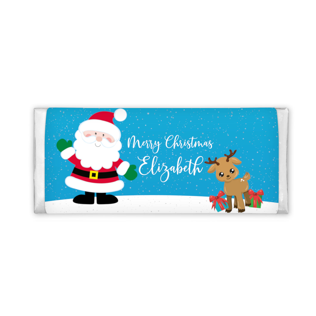 Santa & Reindeer | Personalised Chocolate Bars