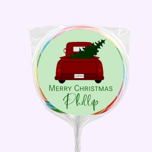 Christmas Truck | Personalised Lollipop